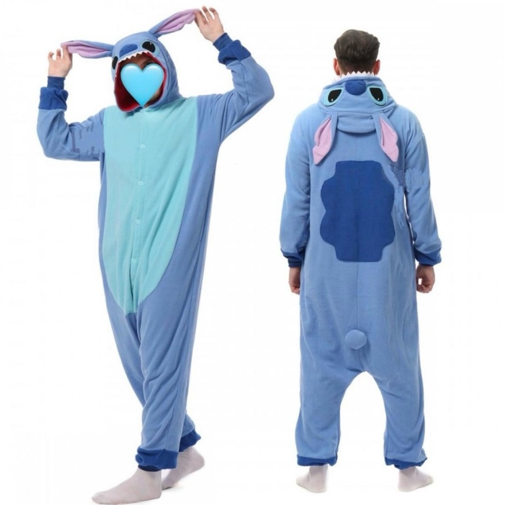 Blue Stitch Onesie Costume Pajamas